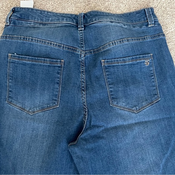 Susan Graver straight ankle jean with frayed hem - Picture 10 of 11